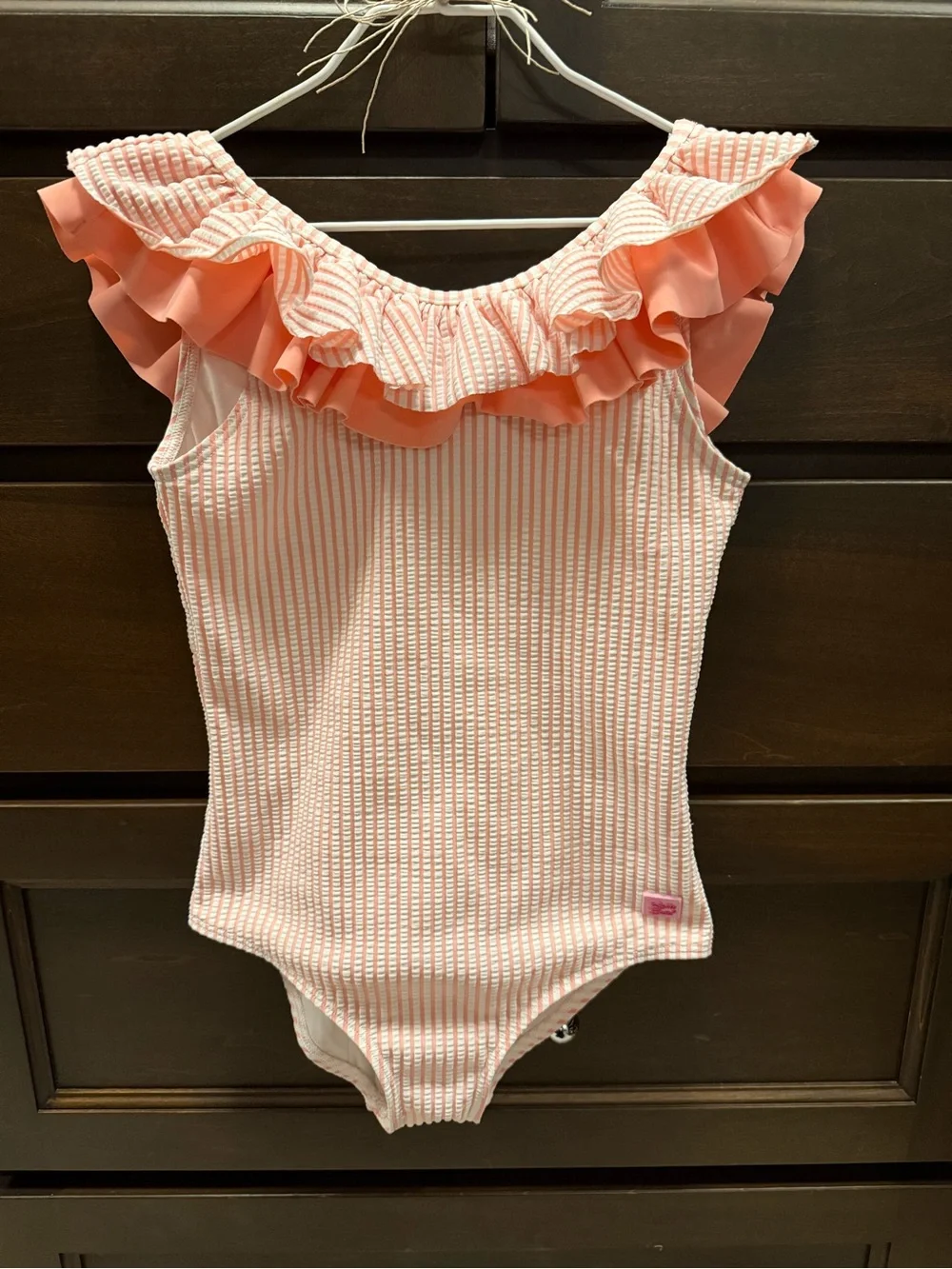 Ruffle Butts Seersucker Scoopback Ruffle One Piece